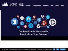 Tablet Screenshot of horizonpeakconsulting.com